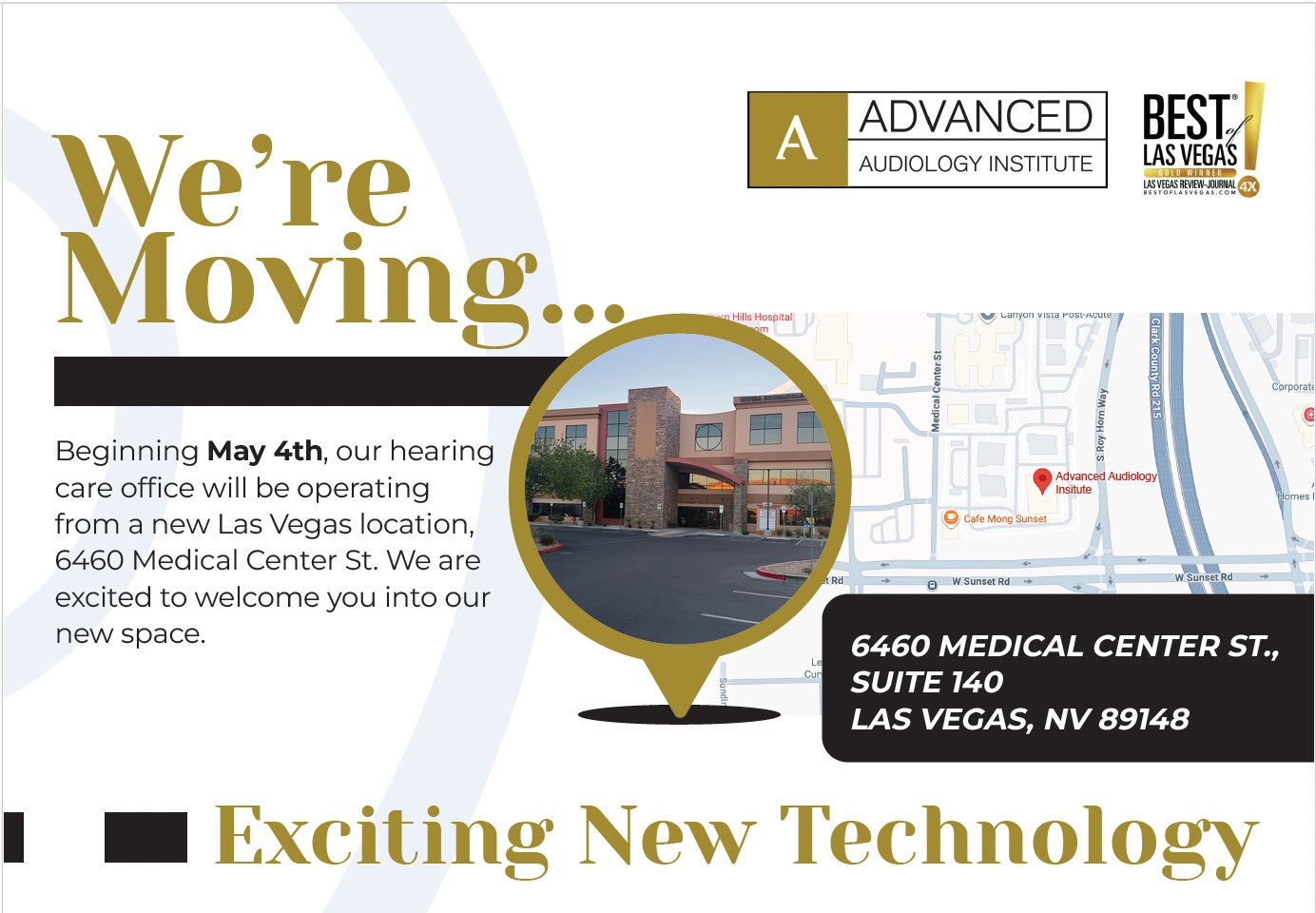 advanced-audiology-new-location-las-vegas Advanced Audiology Institute new Las Vegas office location on Medical Center Street